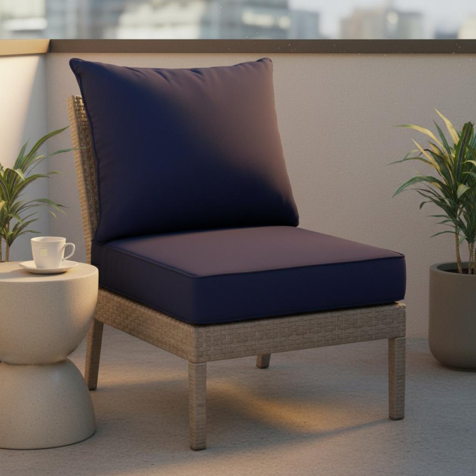 Outdoor Furniture For Patio - 파티오 의자 패드 숨겨진 잠금장치 파티오