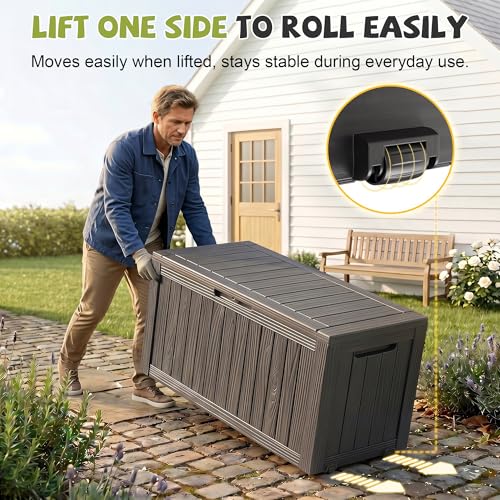 야외 방수 레진 수납 데크 박스 잠금 가능 야외 벤치  - Outdoor Furniture For Patio 리뷰 및 가격