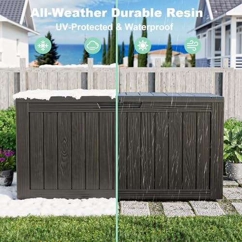야외 방수 레진 수납 데크 박스 잠금 가능 야외 벤치  - Outdoor Furniture For Patio 리뷰 및 가격