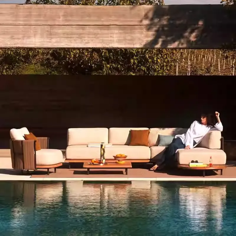 북유럽 스타일 야외 라탄 소파 빌라 마당 정원 선룸 디 - Outdoor Furniture Designer 리뷰 및 가격