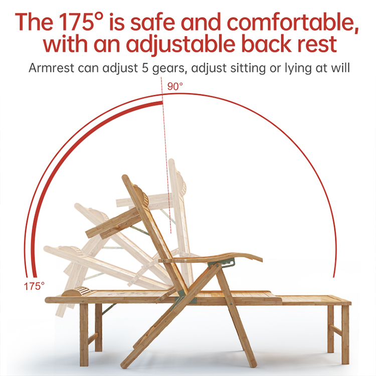 가볍고 현대적인 디자인의 대나무 접이식 라운지 의자,  - Outdoor Furniture Designer 리뷰 및 가격