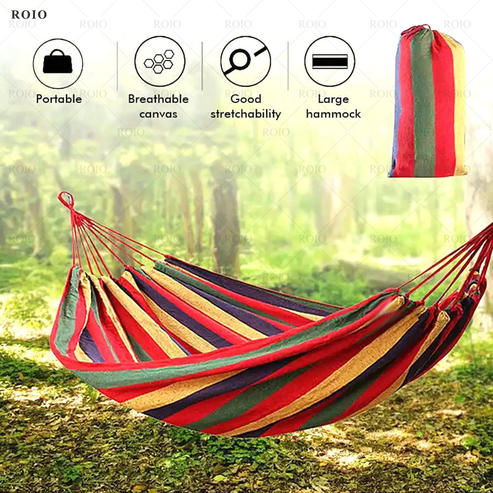 캠핑 해먹 두꺼운 내구성 있는 원단 캔버스 싱글 해먹  - Outdoor Furniture Rh 리뷰 및 가격
